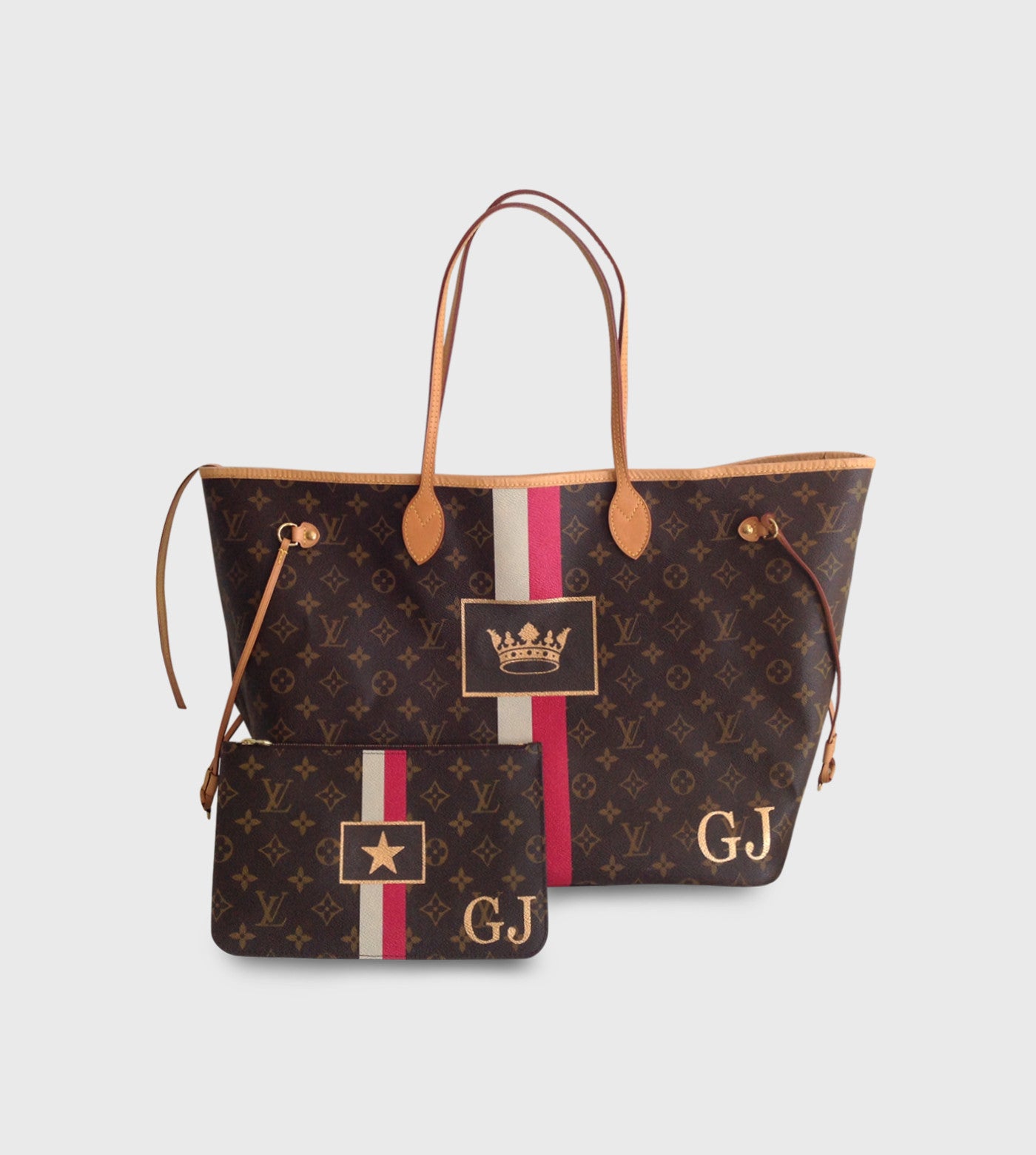 Louis Vuitton Neverfull / Stripes + Symbol