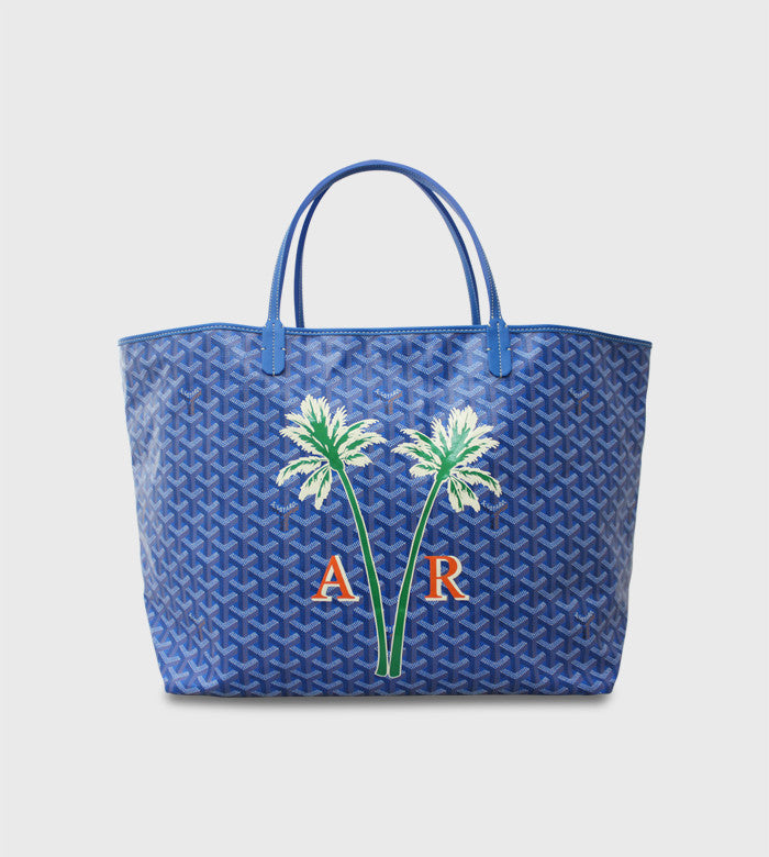 New 2023 GOYARD Saint Louis GM Tote Bag Greige Turquoise Blue Claire Voie –  St. John's Institute (Hua Ming)