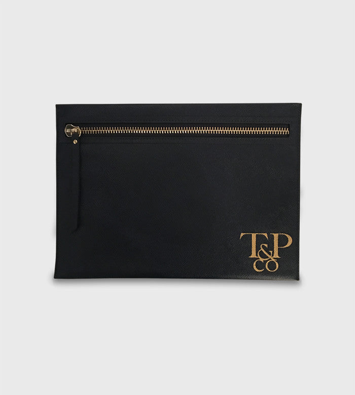 Barney's Navy Clutch / Custom Art