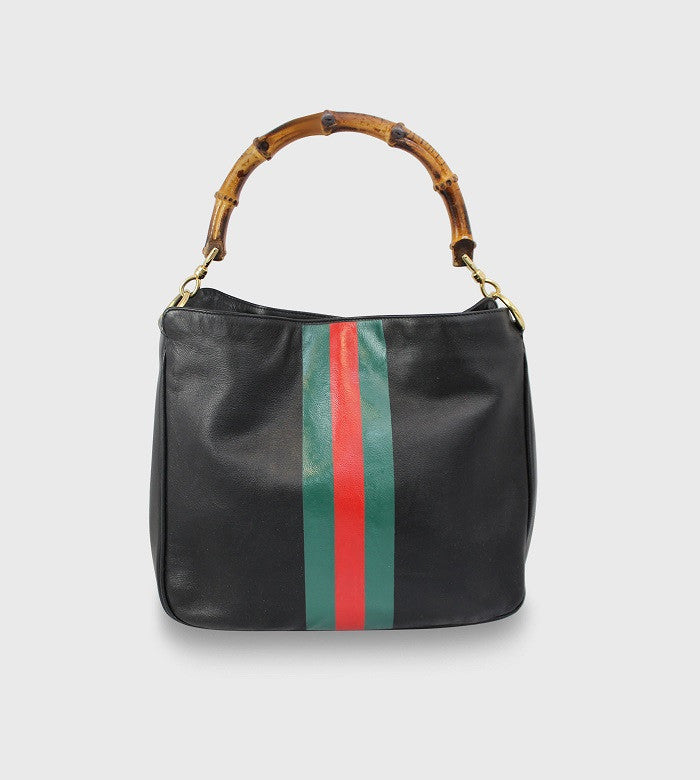 Vintage Gucci Handbag / Stripes